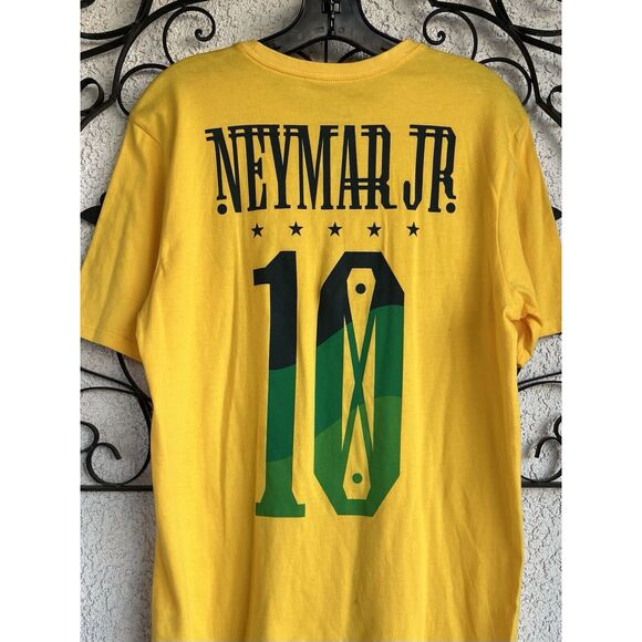 Nike Neymar Jr Brazil CBF Football Hero T-shirt - Medium - Yellow - Picture 4 of 8